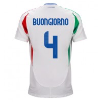 Camiseta Italia Alessandro Buongiorno #4 Segunda Equipación Replica Eurocopa 2024 mangas cortas